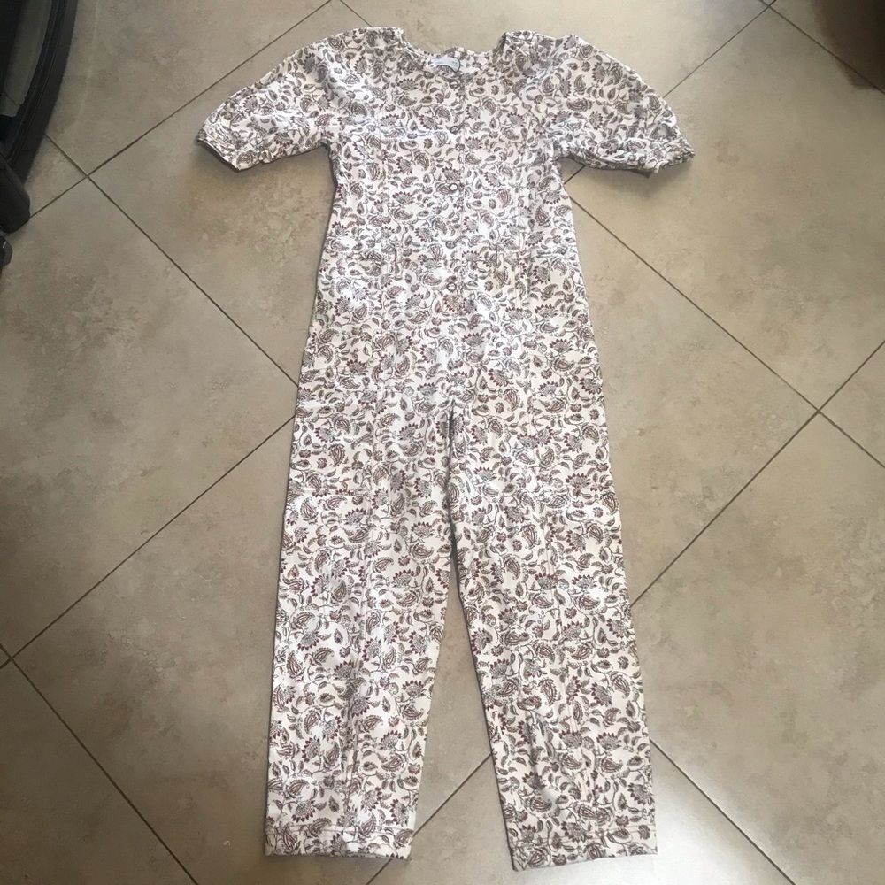 NWT Zara Girls Floral Printed Jumpsuit - Picture 4 of 10